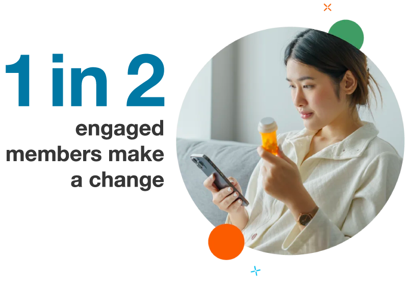 1 in 2 engaged members make a change